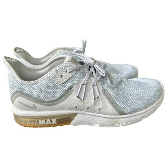 Nike Air Max Sequent 3 Men's Size 12 Running Shoes White Gum 921694-101 2018 - Picture 3 of 8